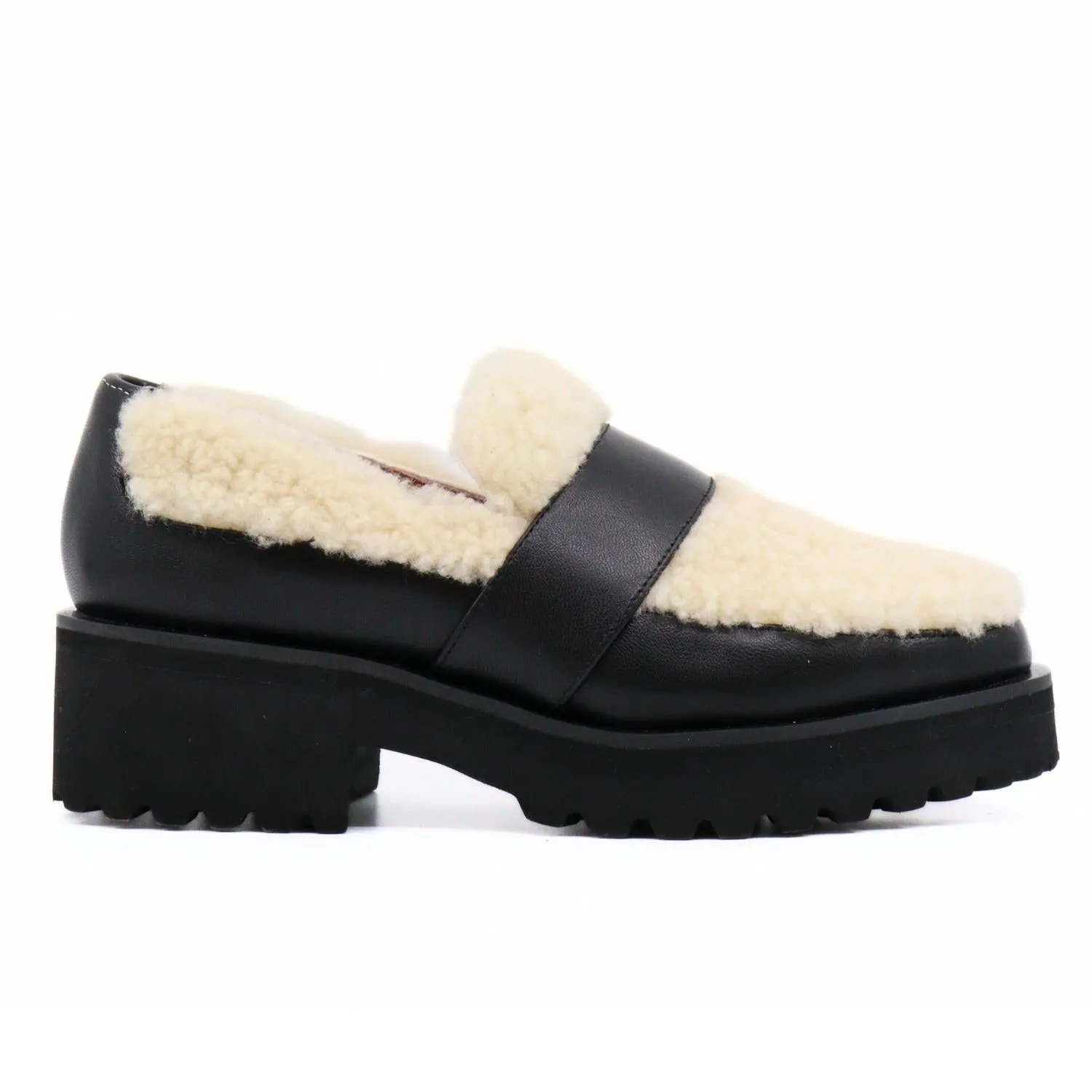Women's Sherpa Loafer In Black