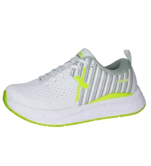 Women's Steadfast Running Shoes - Medium Width In White/kiwi