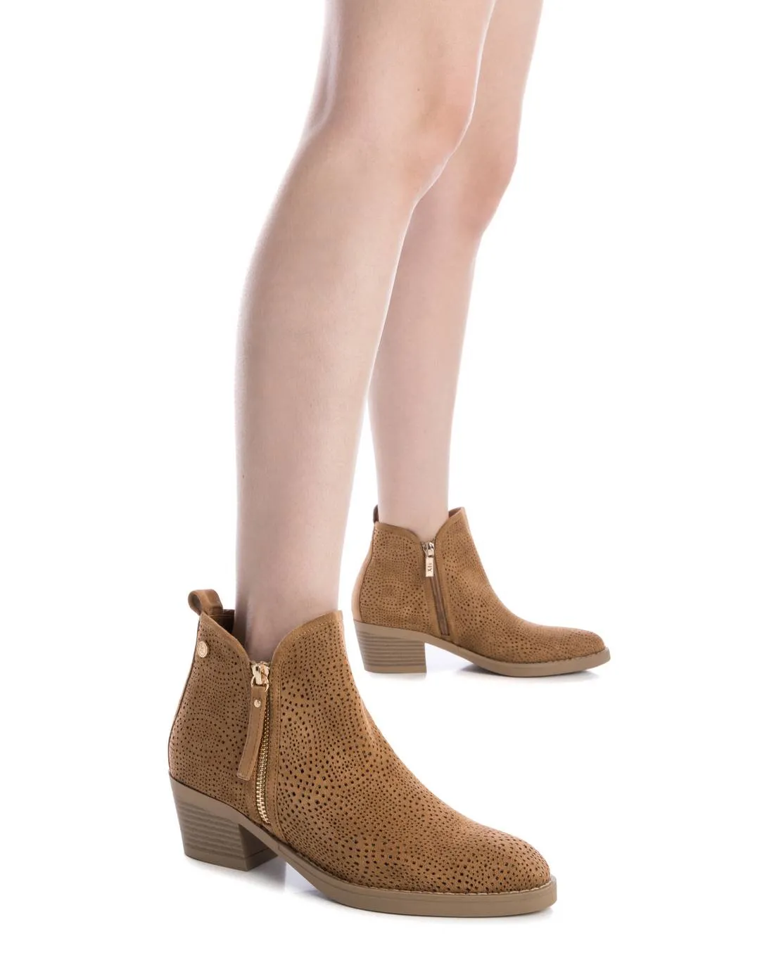 Women's Suede Ankle Booties By XTI