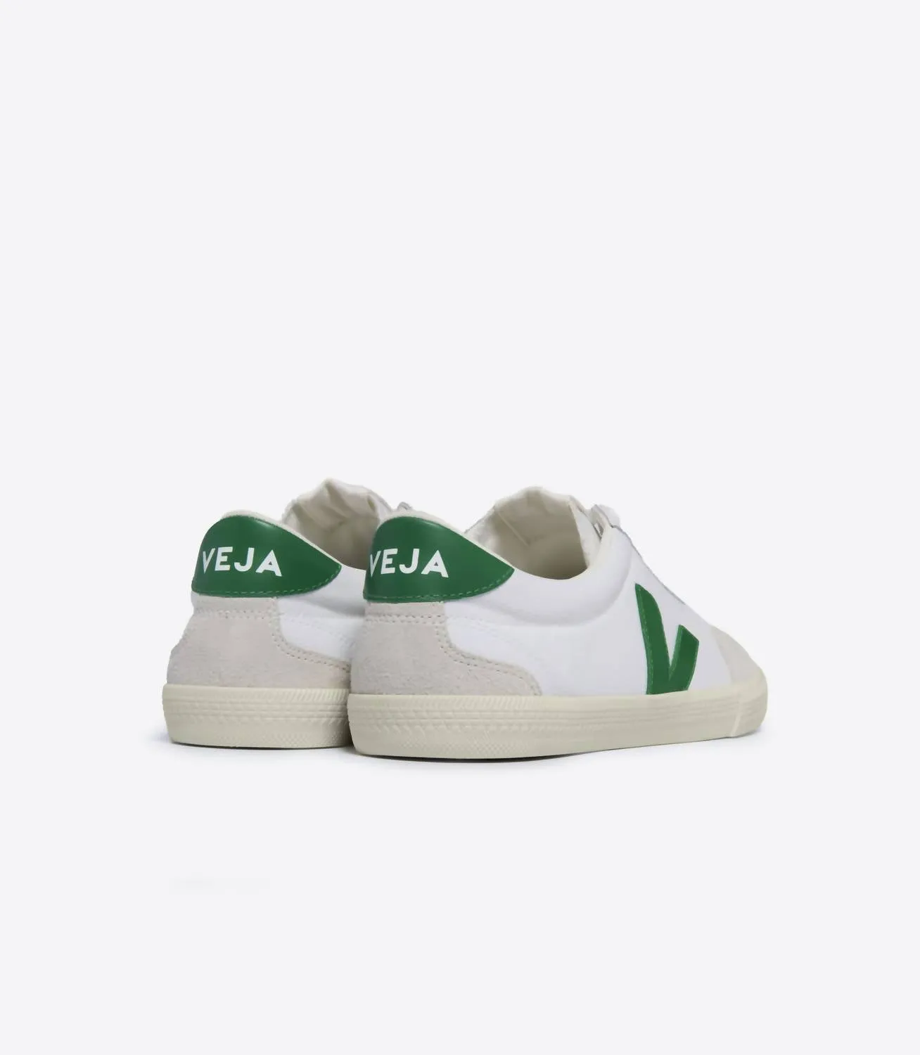 Women's Volley Canvas Sneaker In White Emeraude