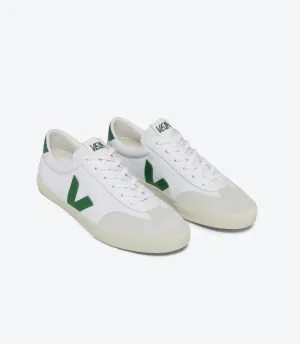Women's Volley Canvas Sneaker In White Emeraude
