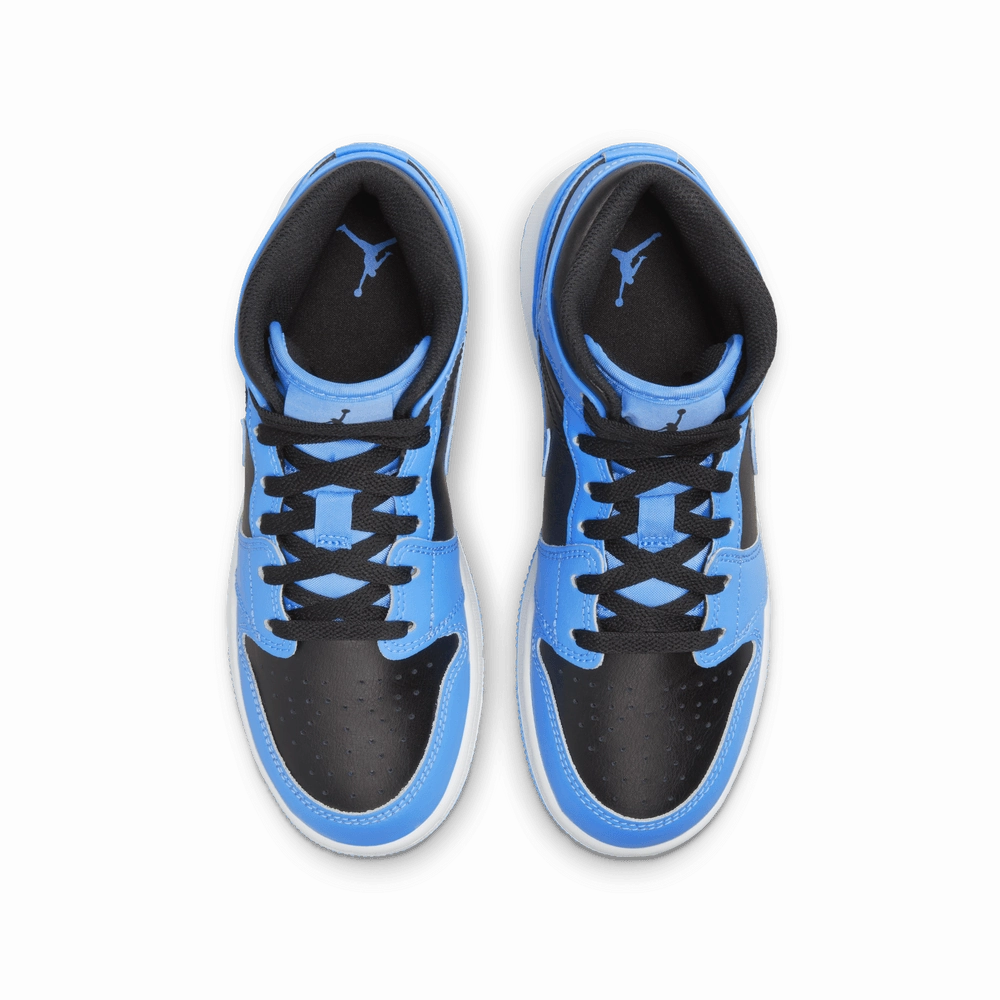 YOUTH AIR JORDAN 1 MID UNIVERSITY BLUE